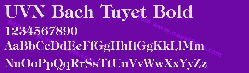 UVN Bach Tuyet BoldPreview UVN Bach Tuyet BoldPreview