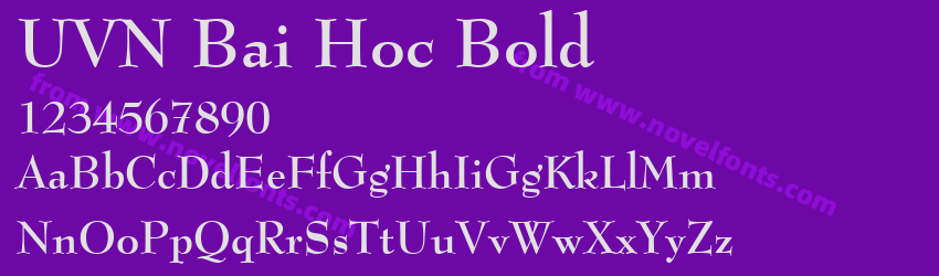 UVN Bai Hoc BoldPreview UVN Bai Hoc BoldPreview