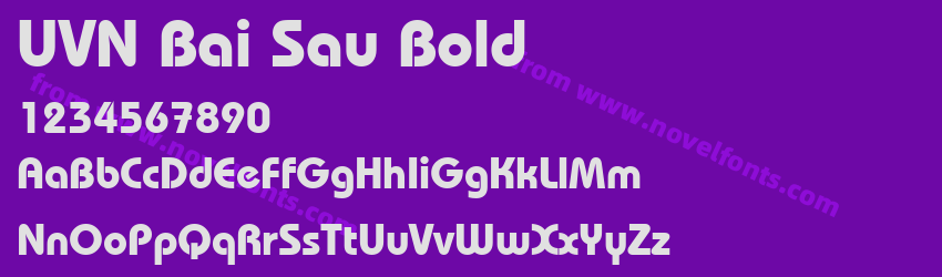 UVN Bai Sau BoldPreview UVN Bai Sau BoldPreview