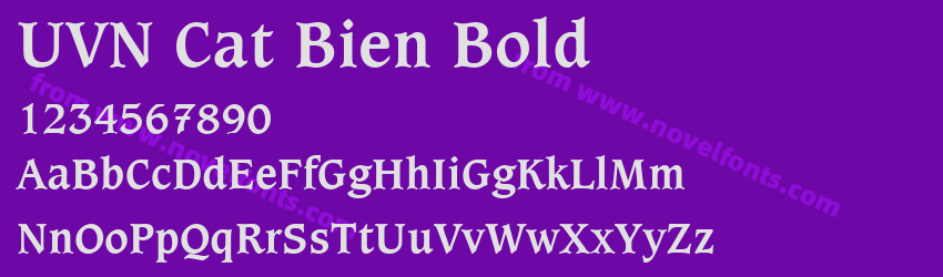 UVN Cat Bien BoldPreview UVN Cat Bien BoldPreview