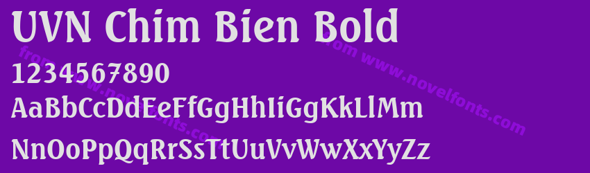 UVN Chim Bien BoldPreview UVN Chim Bien BoldPreview