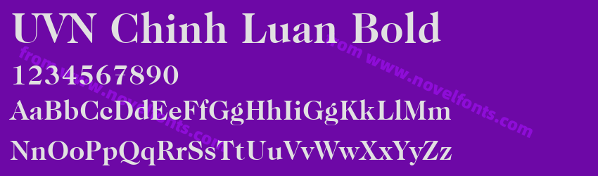 UVN Chinh Luan BoldPreview UVN Chinh Luan BoldPreview