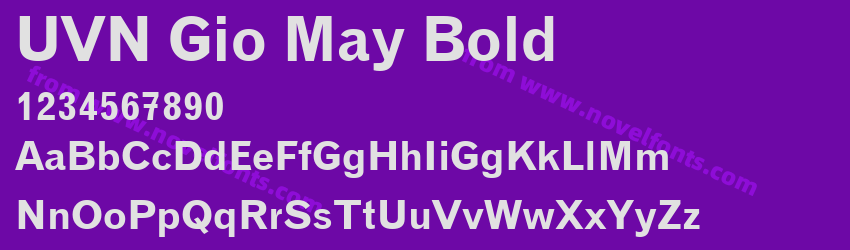 UVN Gio May BoldPreview UVN Gio May BoldPreview