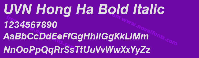 UVN Hong Ha Bold ItalicPreview UVN Hong Ha Bold ItalicPreview