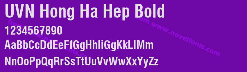 UVN Hong Ha Hep BoldPreview UVN Hong Ha Hep BoldPreview