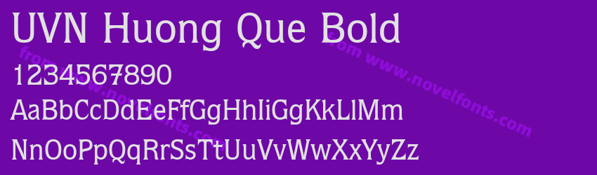 UVN Huong Que BoldPreview UVN Huong Que BoldPreview