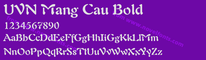 UVN Mang Cau BoldPreview UVN Mang Cau BoldPreview