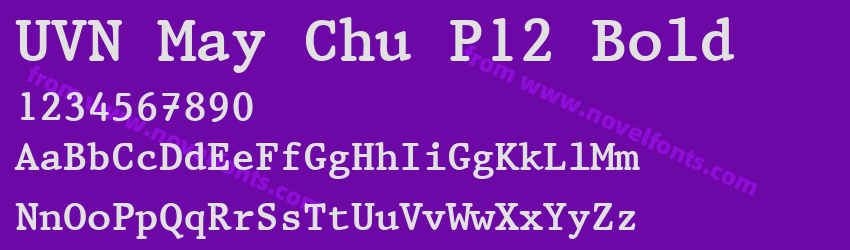 UVN May Chu P12 BoldPreview UVN May Chu P12 BoldPreview