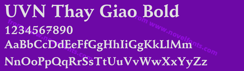 UVN Thay Giao BoldPreview UVN Thay Giao BoldPreview