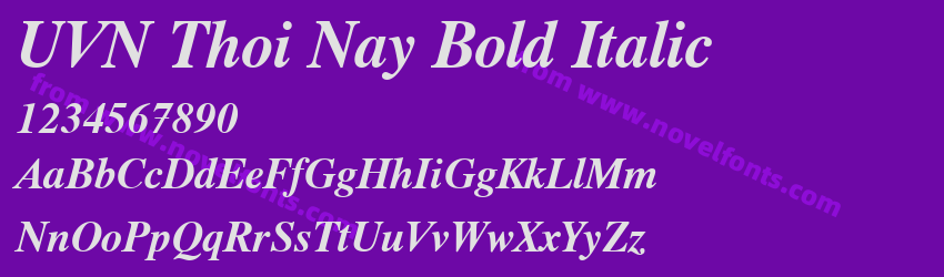 UVN Thoi Nay Bold ItalicPreview UVN Thoi Nay Bold ItalicPreview