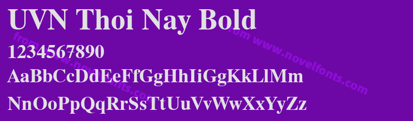 UVN Thoi Nay BoldPreview UVN Thoi Nay BoldPreview