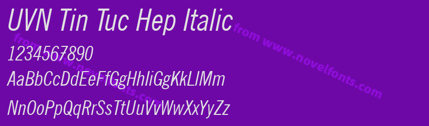 UVN Tin Tuc Hep ItalicPreview UVN Tin Tuc Hep ItalicPreview