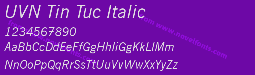UVN Tin Tuc ItalicPreview UVN Tin Tuc ItalicPreview