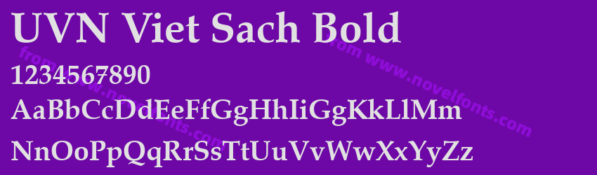 UVN Viet Sach BoldPreview UVN Viet Sach BoldPreview