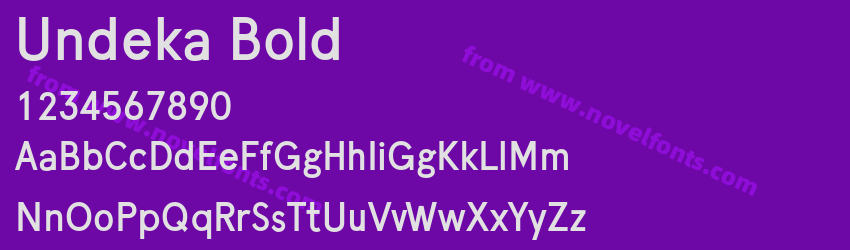 Undeka BoldPreview Undeka BoldPreview