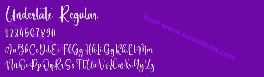 Underlate RegularPreview Underlate RegularPreview