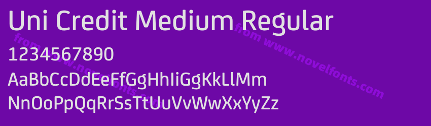 Uni Credit Medium RegularPreview Uni Credit Medium RegularPreview