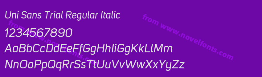 Uni Sans Trial Regular ItalicPreview Uni Sans Trial Regular ItalicPreview