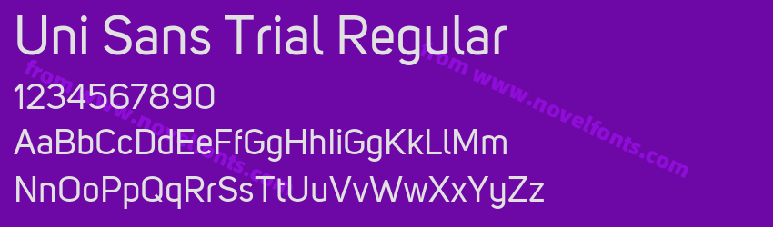 Uni Sans Trial RegularPreview Uni Sans Trial RegularPreview