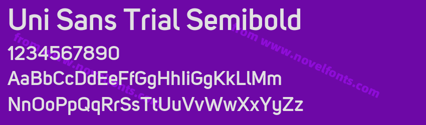 Uni Sans Trial SemiboldPreview Uni Sans Trial SemiboldPreview