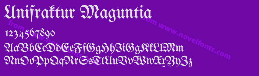 Unifraktur MaguntiaPreview Unifraktur MaguntiaPreview