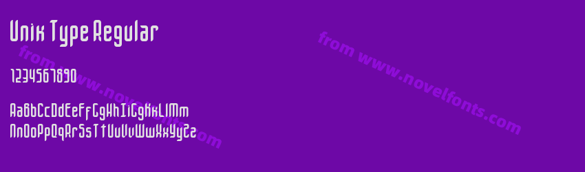 Unik Type RegularPreview Unik Type RegularPreview