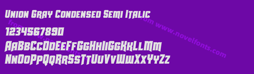 Union Gray Condensed Semi ItalicPreview Union Gray Condensed Semi ItalicPreview
