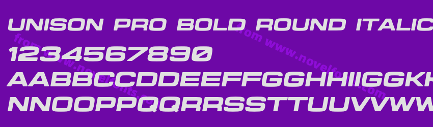 Unison Pro Bold Round ItalicPreview Unison Pro Bold Round ItalicPreview