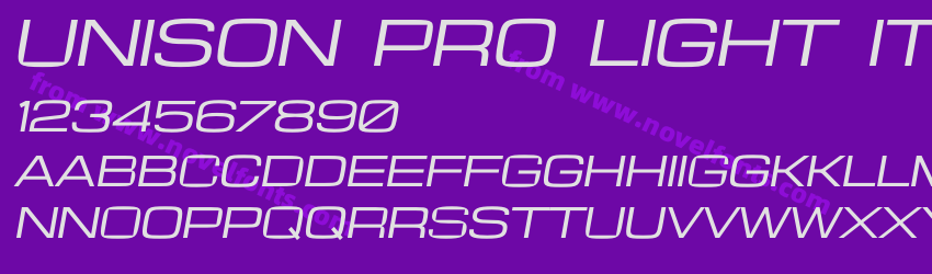 Unison Pro Light ItalicPreview Unison Pro Light ItalicPreview