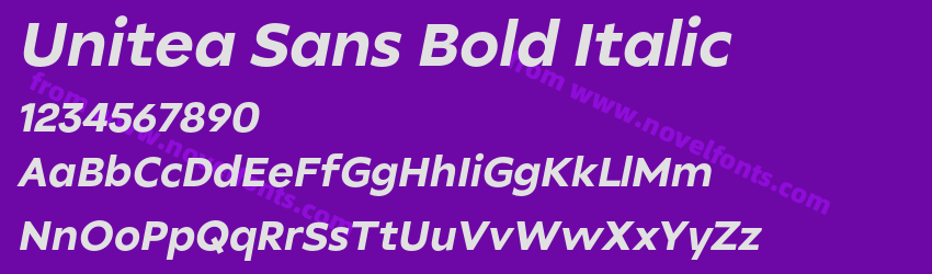 Unitea Sans Bold ItalicPreview Unitea Sans Bold ItalicPreview