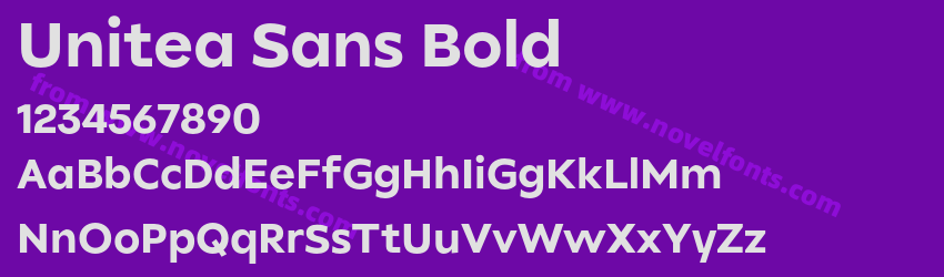 Unitea Sans BoldPreview Unitea Sans BoldPreview