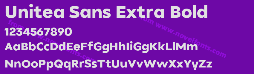 Unitea Sans Extra BoldPreview Unitea Sans Extra BoldPreview