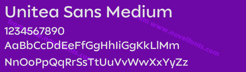 Unitea Sans MediumPreview Unitea Sans MediumPreview