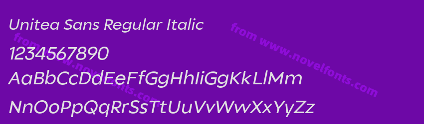 Unitea Sans Regular ItalicPreview Unitea Sans Regular ItalicPreview