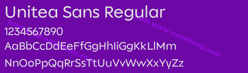 Unitea Sans RegularPreview Unitea Sans RegularPreview