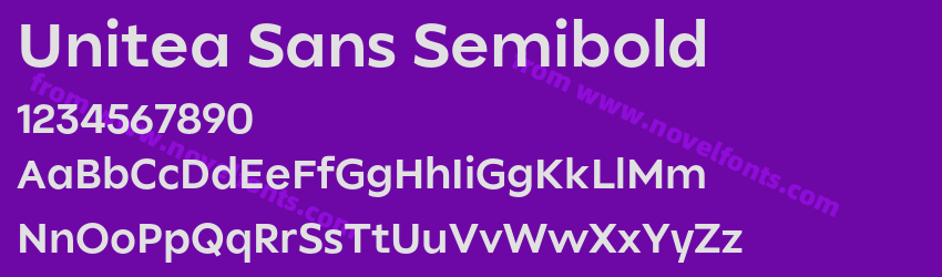 Unitea Sans SemiboldPreview Unitea Sans SemiboldPreview