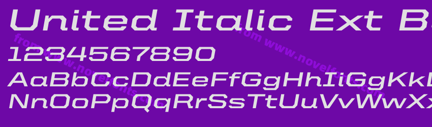 United Italic Ext BoldPreview United Italic Ext BoldPreview