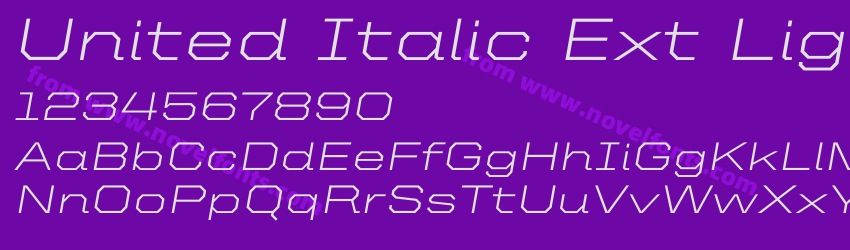 United Italic Ext LightPreview United Italic Ext LightPreview