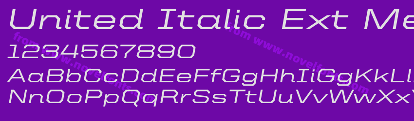United Italic Ext MediumPreview United Italic Ext MediumPreview