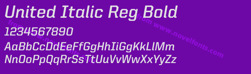United Italic Reg BoldPreview United Italic Reg BoldPreview