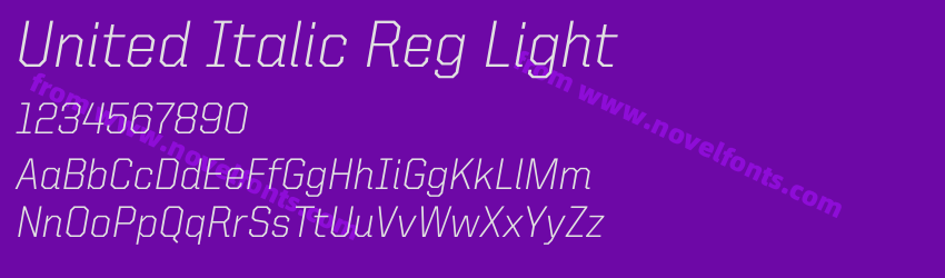 United Italic Reg LightPreview United Italic Reg LightPreview