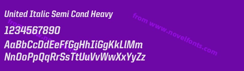 United Italic Semi Cond HeavyPreview United Italic Semi Cond HeavyPreview