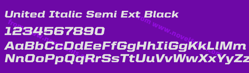 United Italic Semi Ext BlackPreview United Italic Semi Ext BlackPreview
