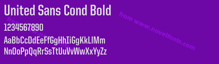 United Sans Cond BoldPreview United Sans Cond BoldPreview
