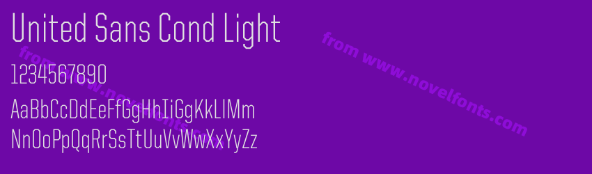 United Sans Cond LightPreview United Sans Cond LightPreview