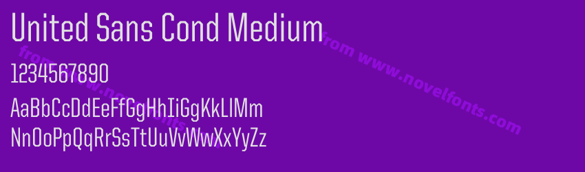 United Sans Cond MediumPreview United Sans Cond MediumPreview
