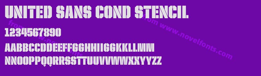 United Sans Cond StencilPreview United Sans Cond StencilPreview