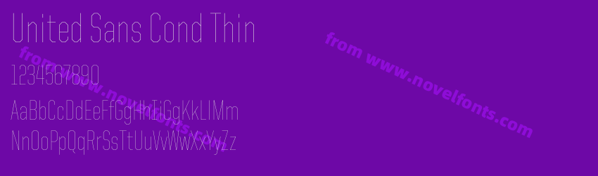 United Sans Cond ThinPreview United Sans Cond ThinPreview
