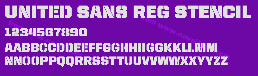 United Sans Reg StencilPreview United Sans Reg StencilPreview