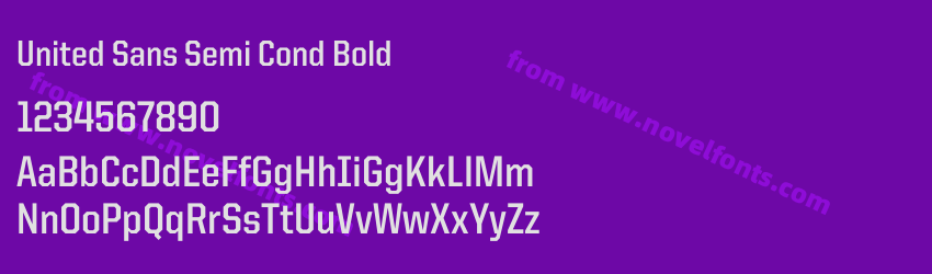 United Sans Semi Cond BoldPreview United Sans Semi Cond BoldPreview